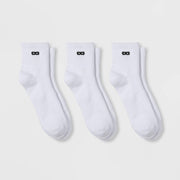 Pair of Thieves Men BOWO Cushion Ankle 3 Pack  White Men's 6-12 / Women's 8-12
