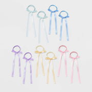 Girls' 10pk Bows Hair Tie Set - Cat & Jack™: Fashion Elastic Ponytail Holders, All Hair Types