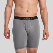 Jockey Generation™ Micro Stretch Long Leg Boxer Briefs 3pk - Black/Gray Medium