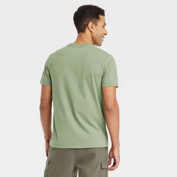 Goodfellow & Co Men's Short Sleeve Graphic T-Shirt - (US, Alpha, Large, Regular, Regular, Tree Green)