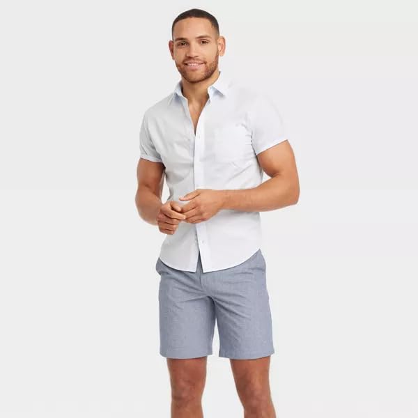 Goodfellow & Co Men's 9" Hybrid Swim Shorts - 38 Regular Navy Blue