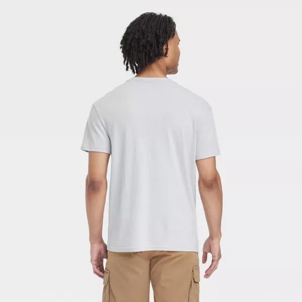 Goodfellow & Co Men's Standard Fit Short Sleeve Crewneck T-Shirt - (US, Alpha, X-Large, Regular, Regular, Brown)