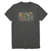 Star Wars in A Galaxy Far Far Away Grey Graphic T-Shirt - Medium