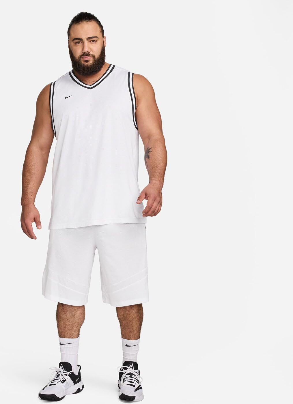 Nike DNA Men's Dri-FIT Basketball Jersey Large White/Black
