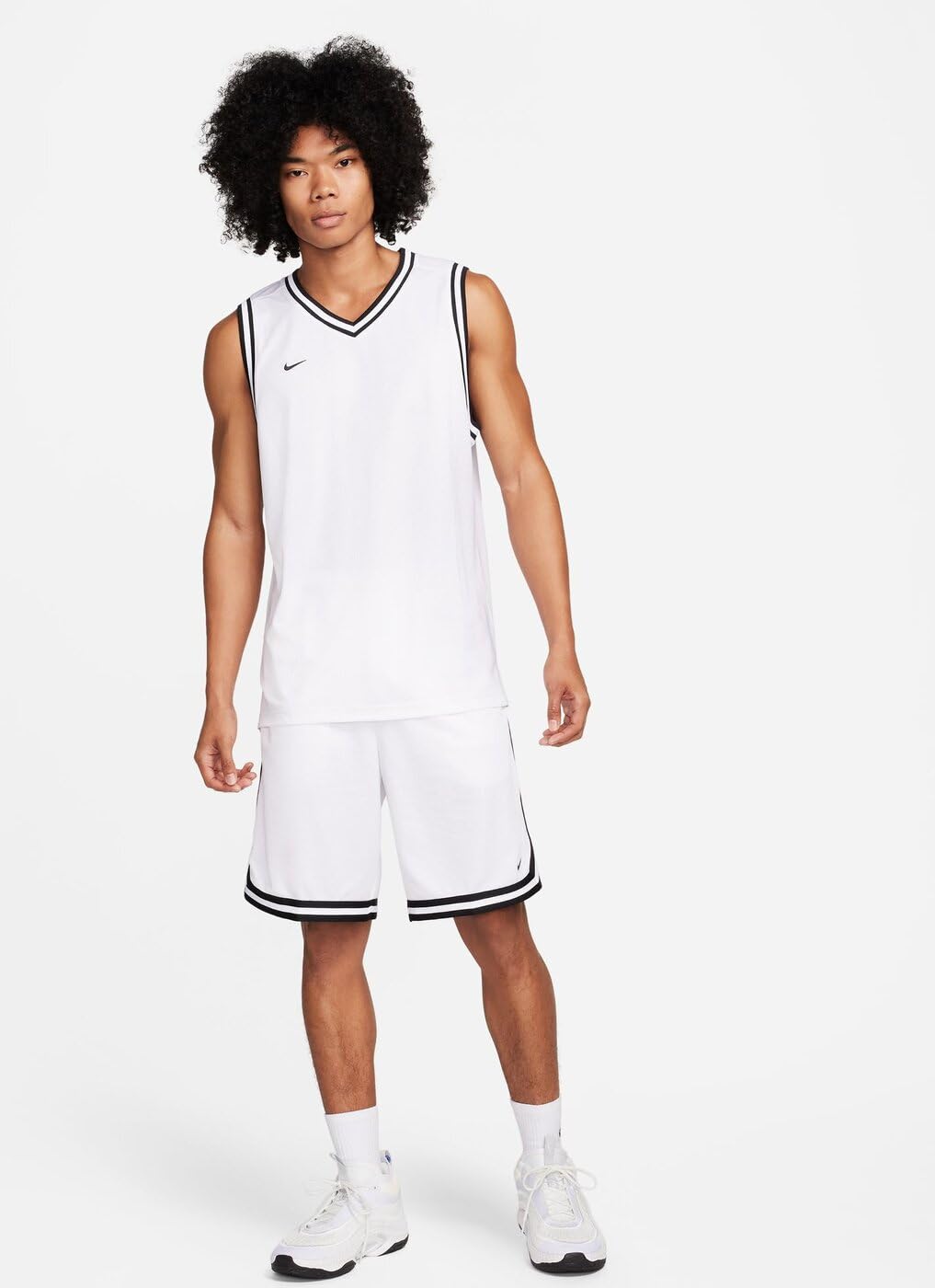 Nike DNA Men's Dri-FIT Basketball Jersey Large White/Black