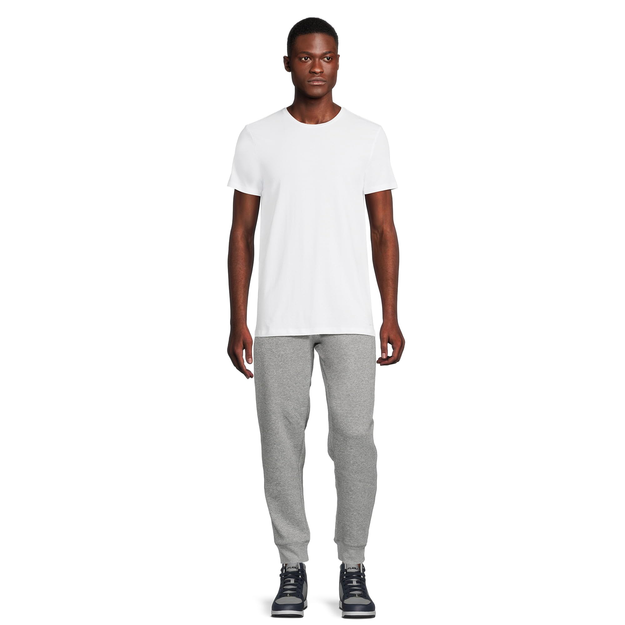 Pair of Thieves Slim Fit Crew Short Sleeve Undershirt 2-Pack White LG