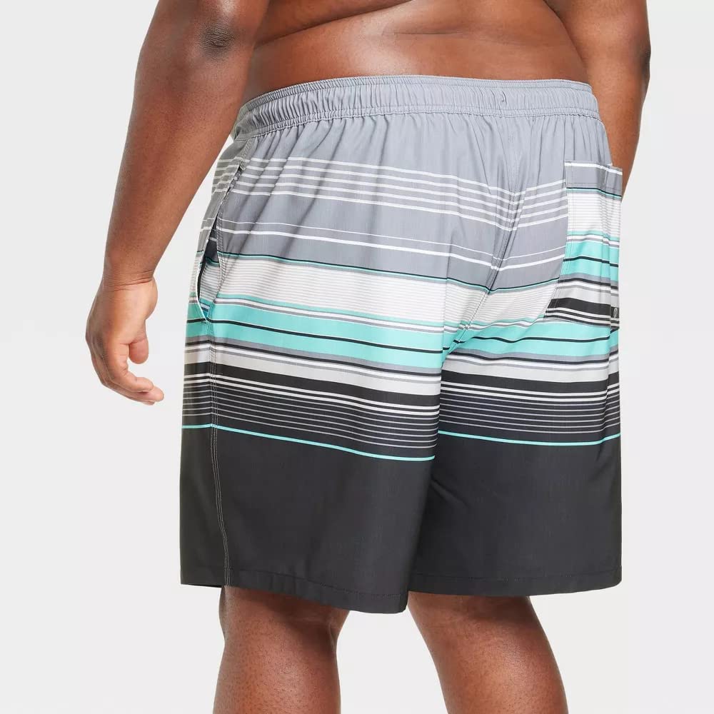 Goodfellow & Co Men's 9" E-Board Swim Shorts - 4X, Big, Tall, Charcoal Gray