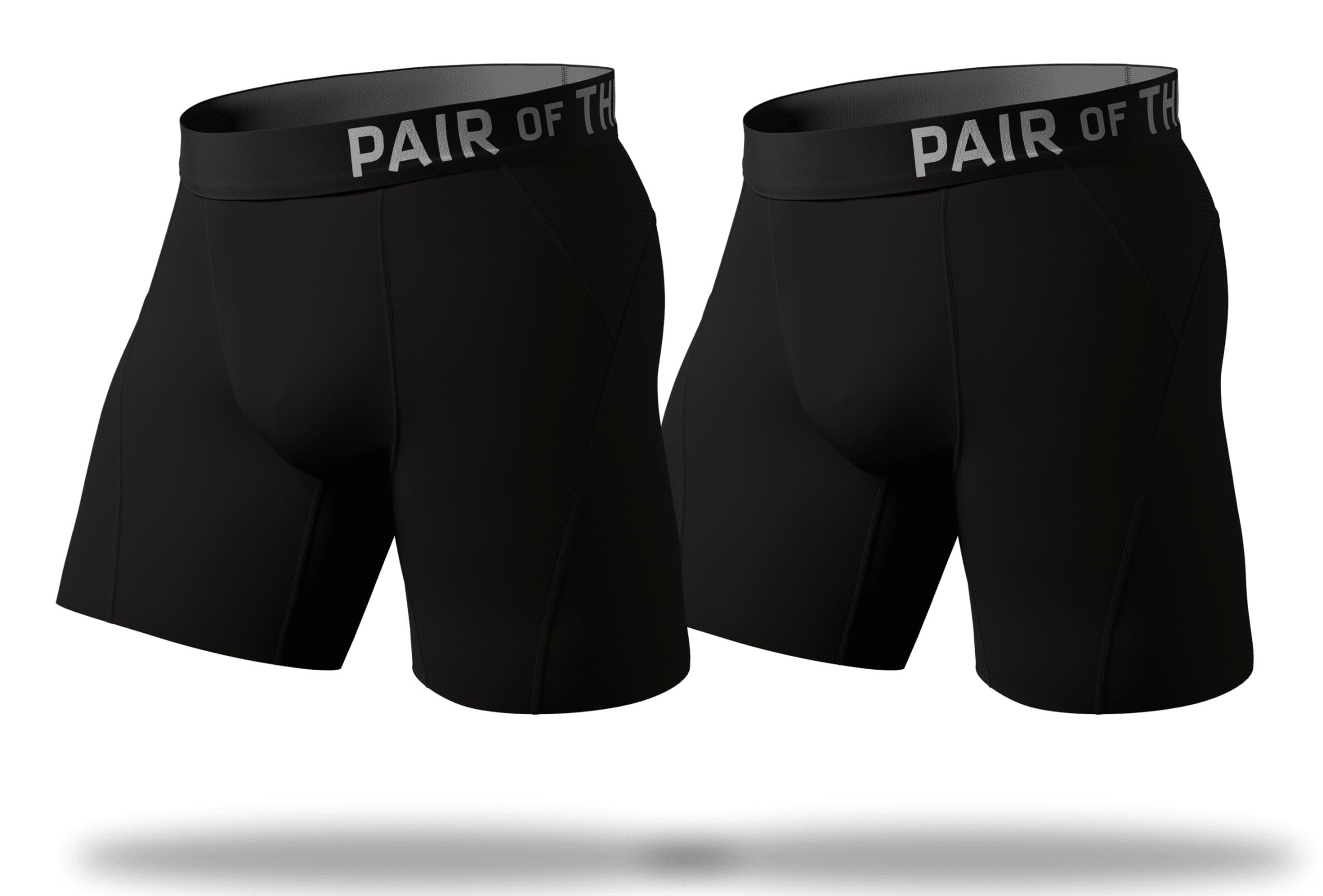 Pair of Thieves Men's SuperCool Long Leg Boxer Briefs 2pk - Black XL