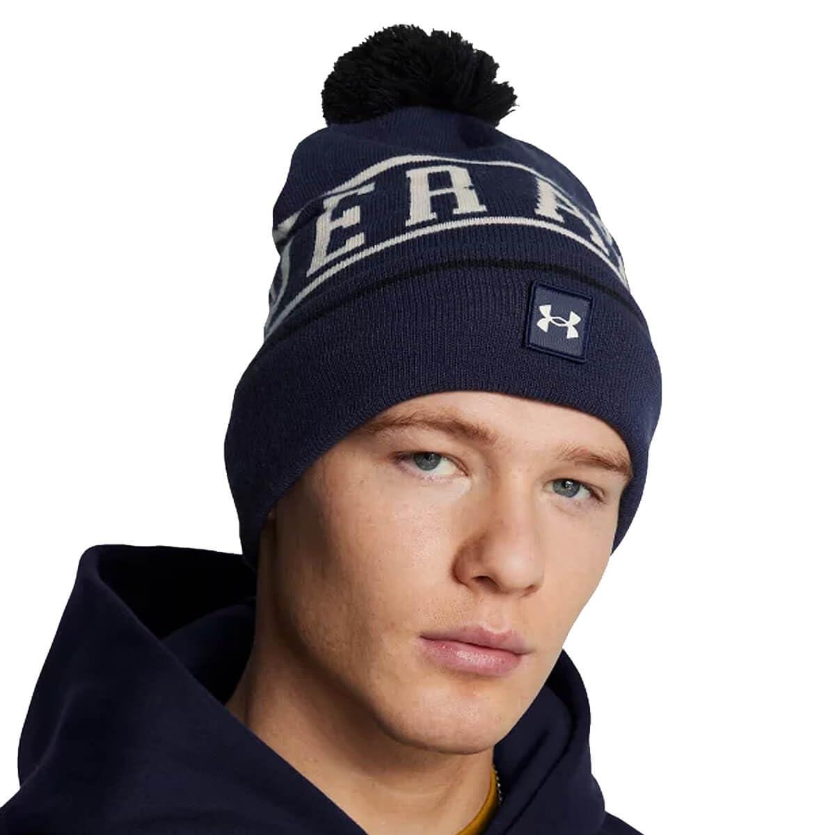 Under Armour 1386634-410-OSFM M Halftime Pom Beanie MDN OSFM