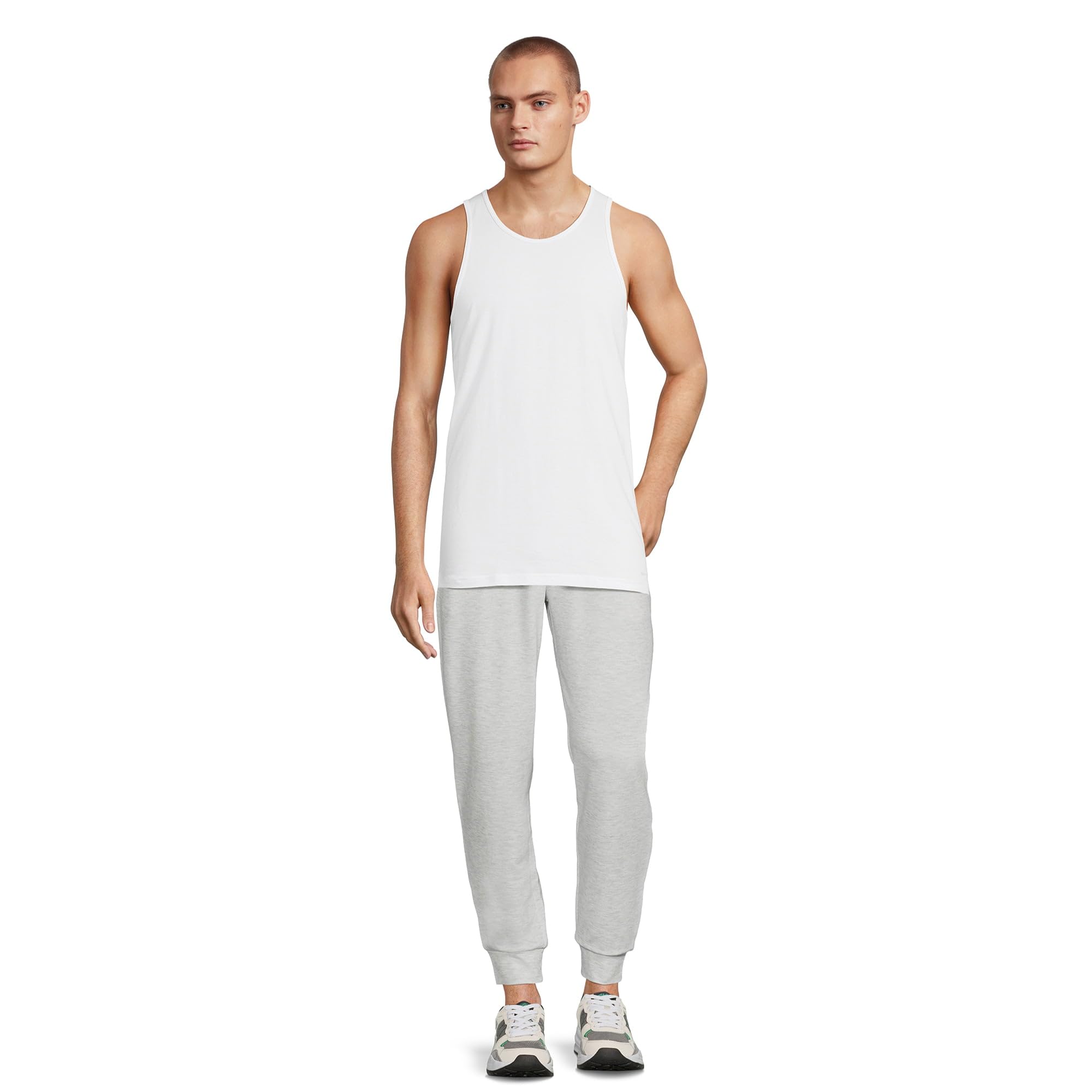 Pair of Thieves Men’s Super Soft Slim Fit White Crewneck Tees, 2-Pk, Size Medium