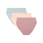 Bali Women's Hi-Cut Underwear, 3-Pack, Cotton Collection Hi-Cut Underwear