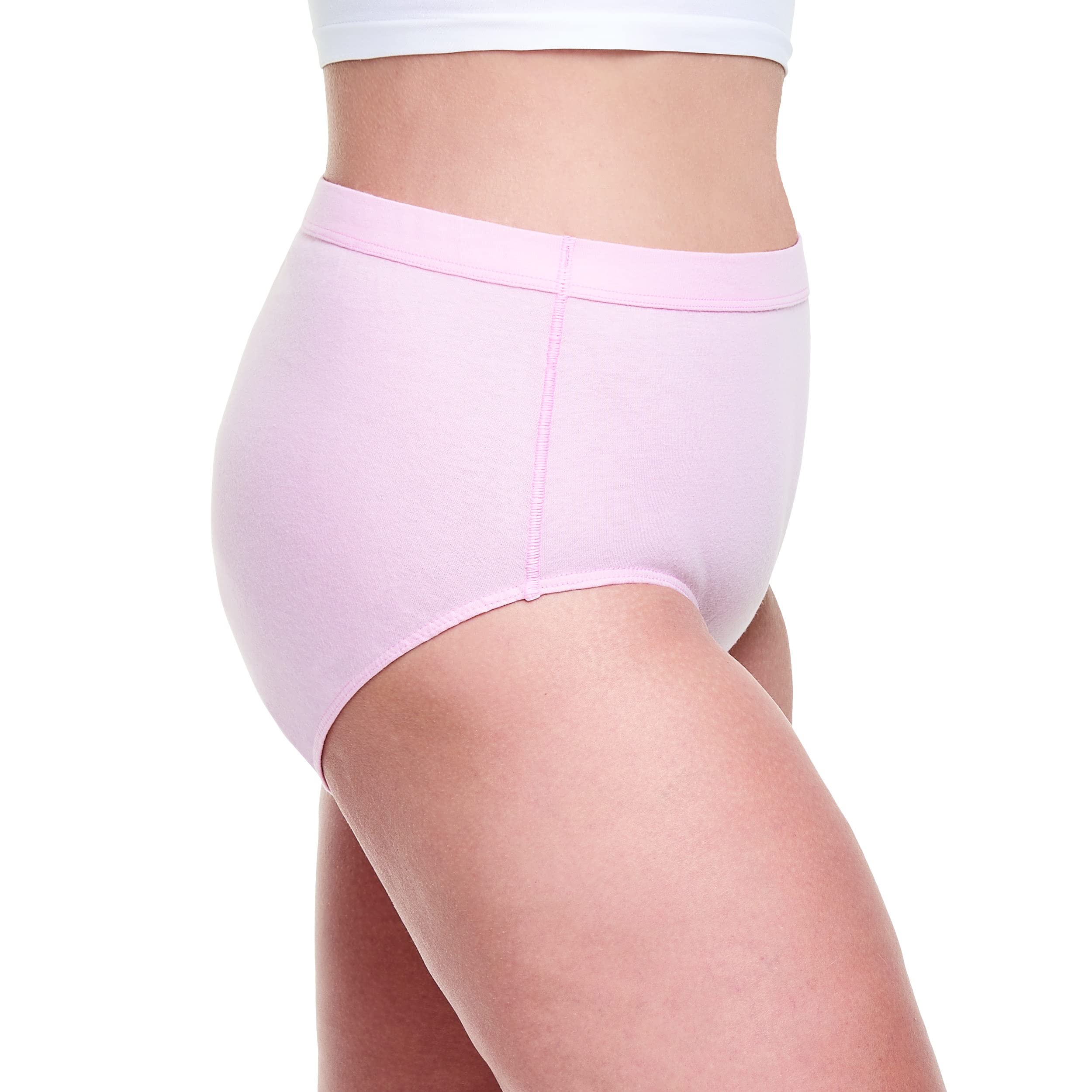 Hanes Women's Pure Comfort Briefs 6-Pack, Asst Colors Medium Size 6