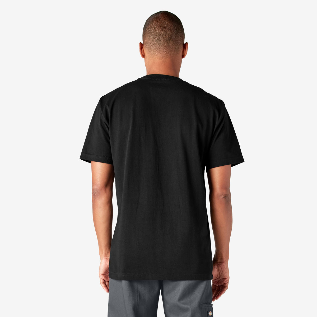 Dickies Mens Heavyweight Crew Neck Short Sleeve Tee Shirt, Black, XX-Large US