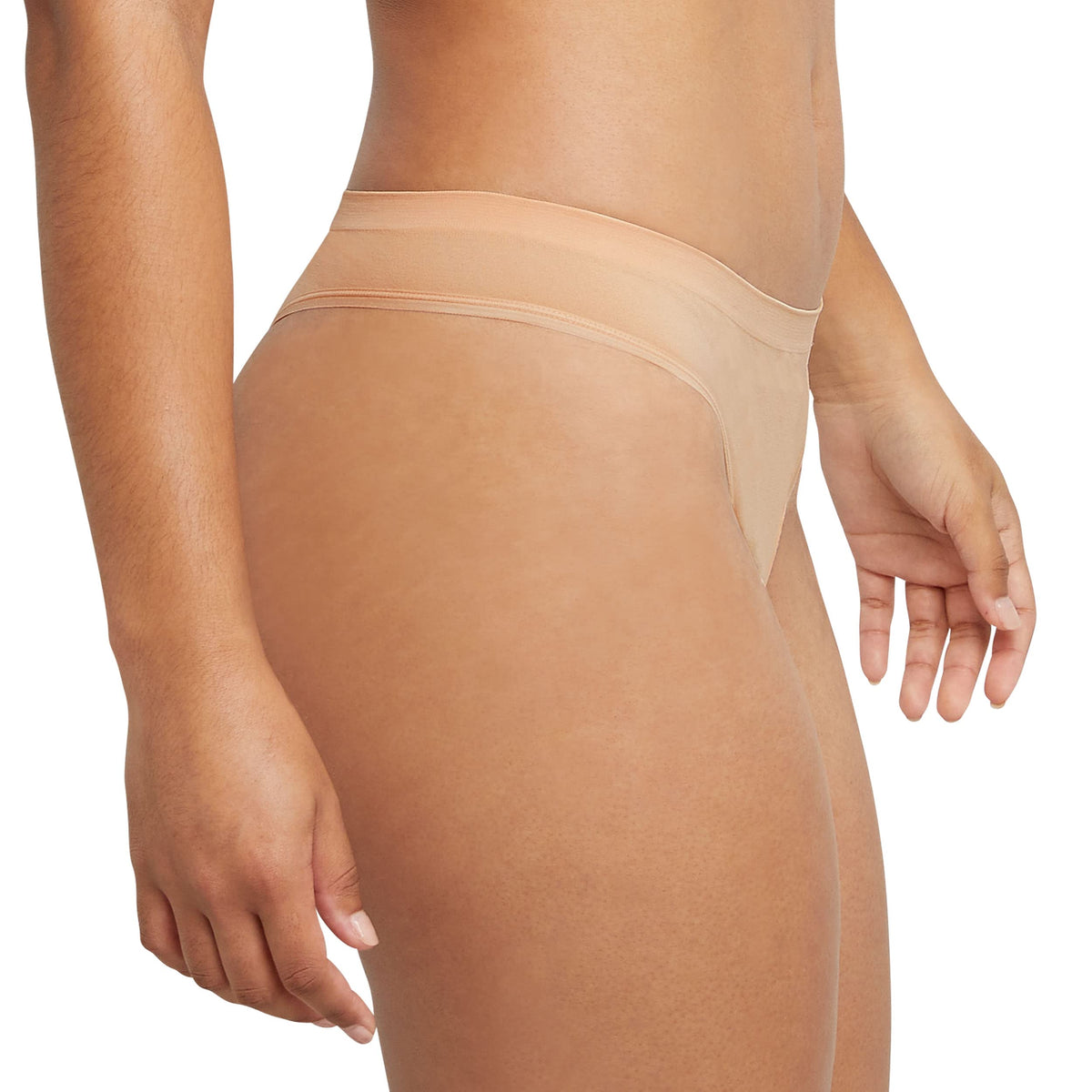 Hanes Womens Comfort 6-pack Thong, Pink Begonia/Blush/Violet/Pink/Black/Blue, 5