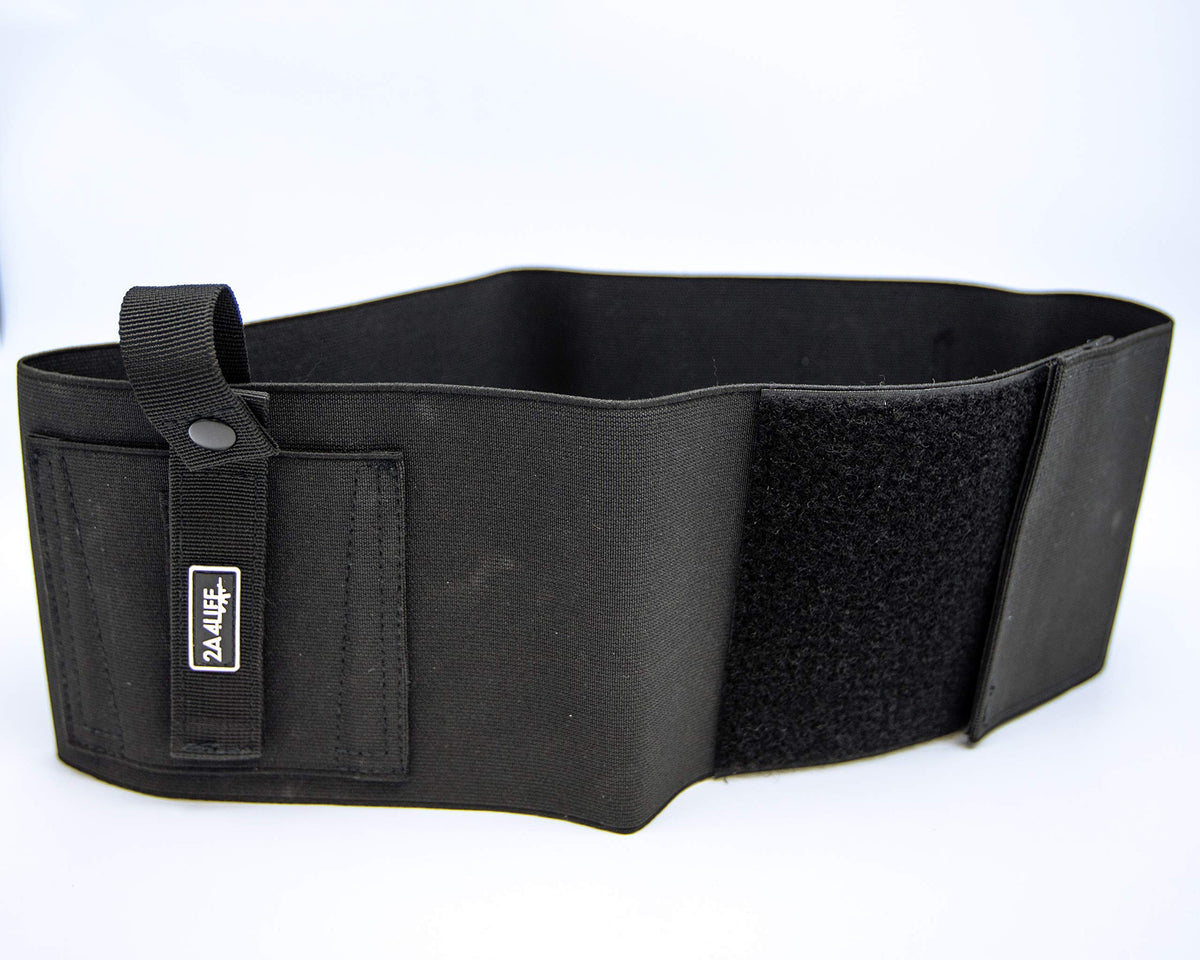 2A4LIFE Belly Band Gun Holster for Concealed Carry | Athletic Flex FIT for Running, Jogging, Hiking | Stretchable for Men & Women Belly Band Holster (X-Large (48"- 54"))