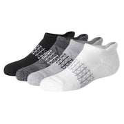Hanes Boys' 4pk Absolute Active Heel Shield Socks - White M 9-2.5