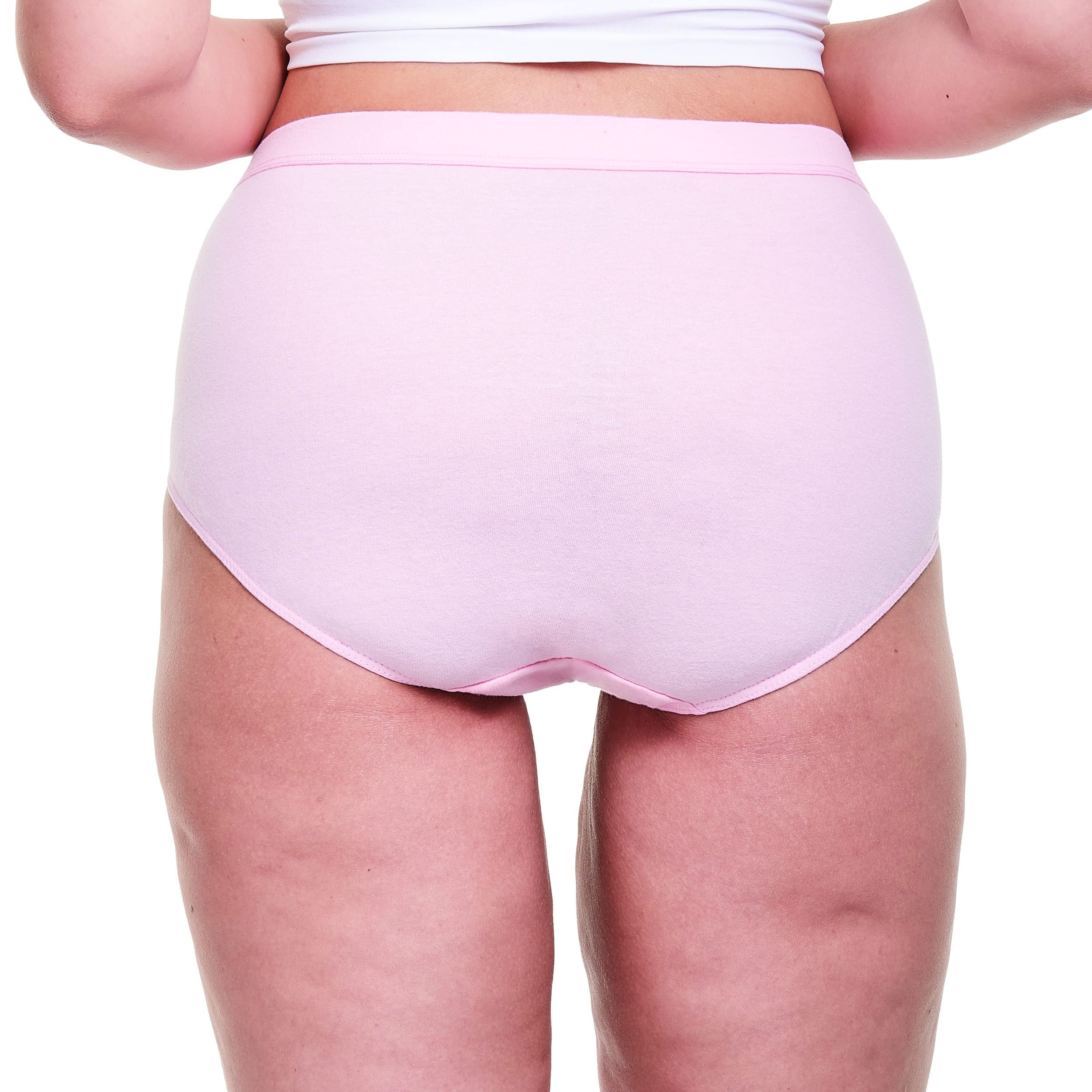 Hanes Women's Pure Comfort Briefs 6-Pack, Asst Colors Medium Size 6