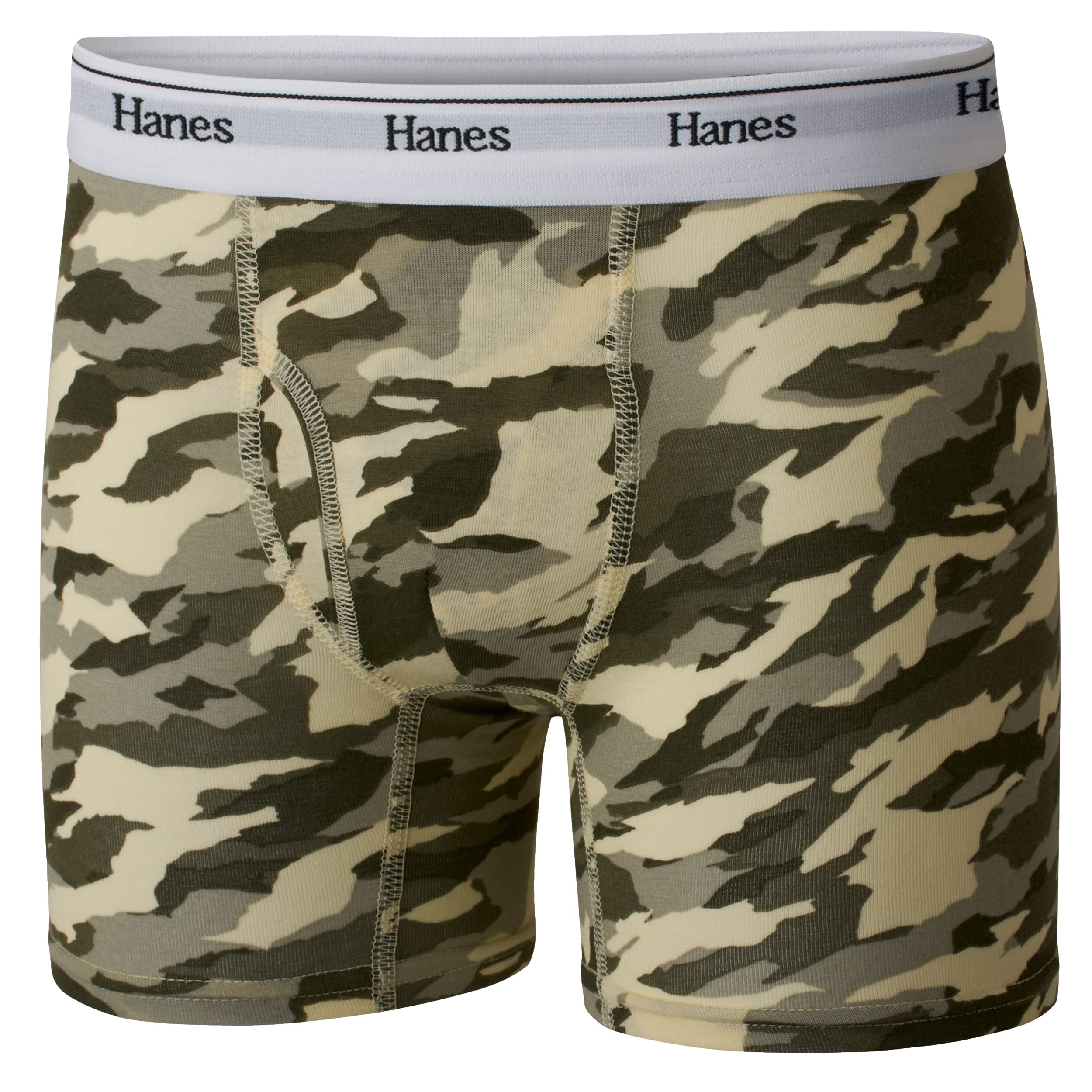 Hanes Originals Boys' Boxer Briefs, Stretch Cotton Underwear, Assorted 5Pk Small