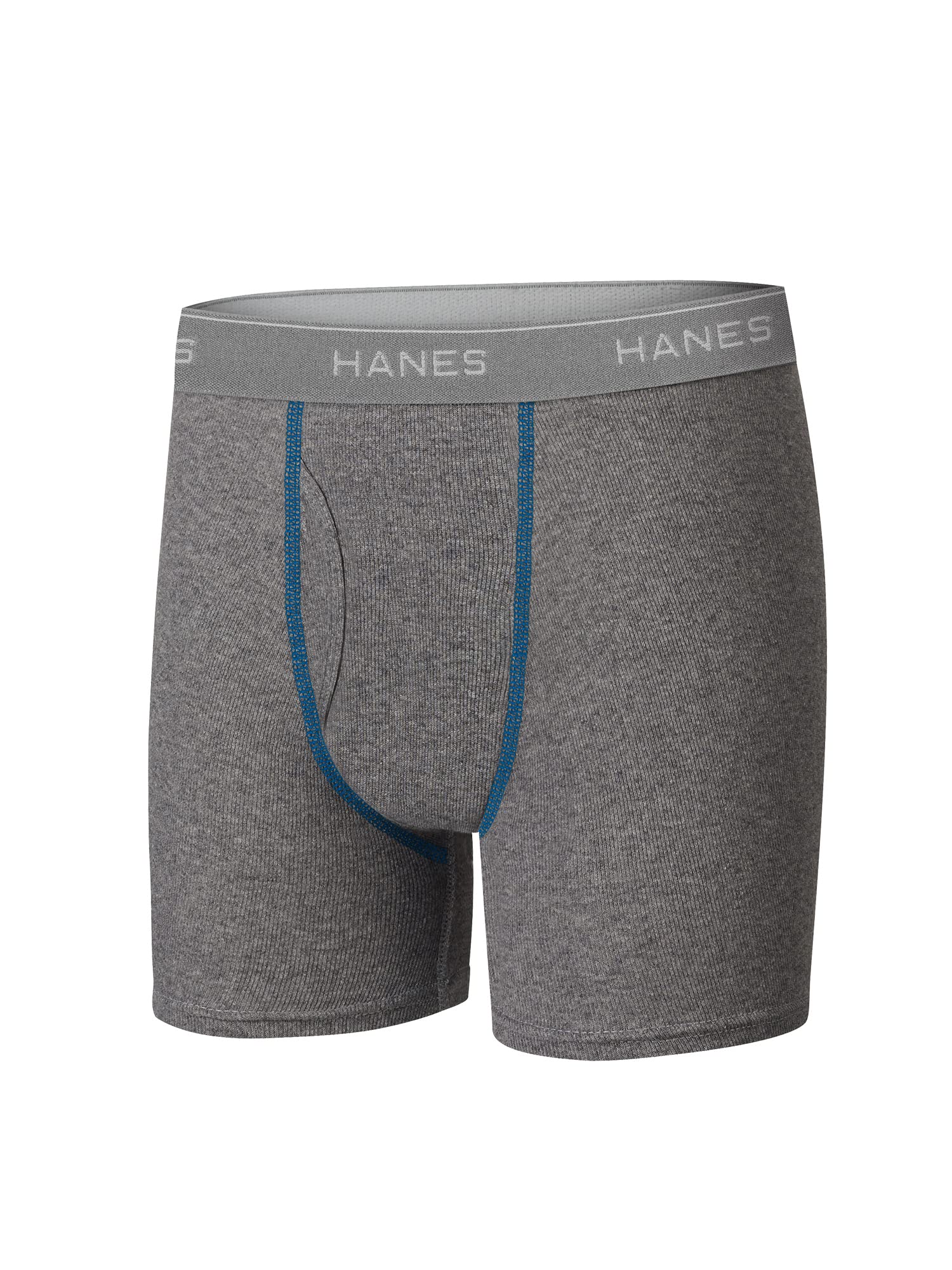 Hanes Boys' Comfort Flex Waistband Boxer Briefs, 10 Pack Assorted Solids, Large