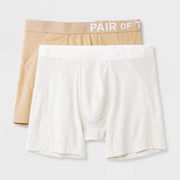 Pair of Thieves Men's SuperCool Boxer Underwear Zoned Air Vents Medium Neutral