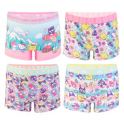 Hello Kitty & Friends Girl's Cotton Boyshorts 4pk Size 10