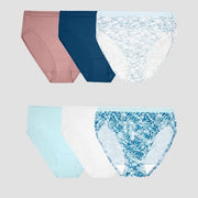 Fruit of the Loom Women's 6pk Cotton Hi-Cut Underwear - Colors May Vary 7