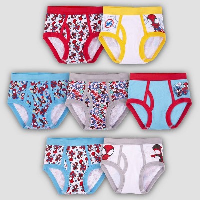 Toddler Boy Spidey & His Amazing Friends 7-Pack Brief Underwear Spidey Size: 4T