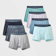 Boys' 7pk Boxer Briefs - Cat & Jack™ Heather Blue/Gray Small 6-7