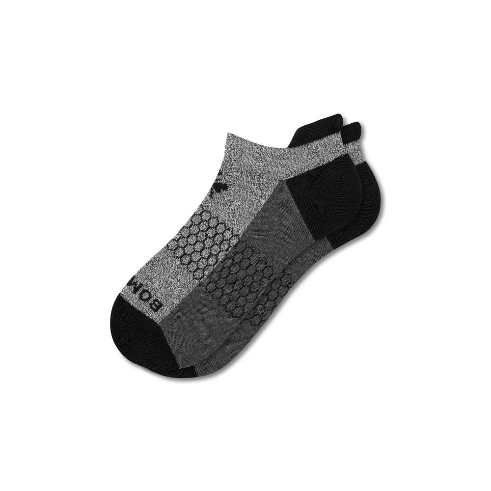 Bombas Men's Salt & Pepper Ankle Socks - Dark Gray 9.5-13