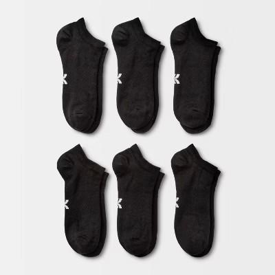 Men's Active No Show Socks 6pk - All In Motion™ White 12-15: Arch Support