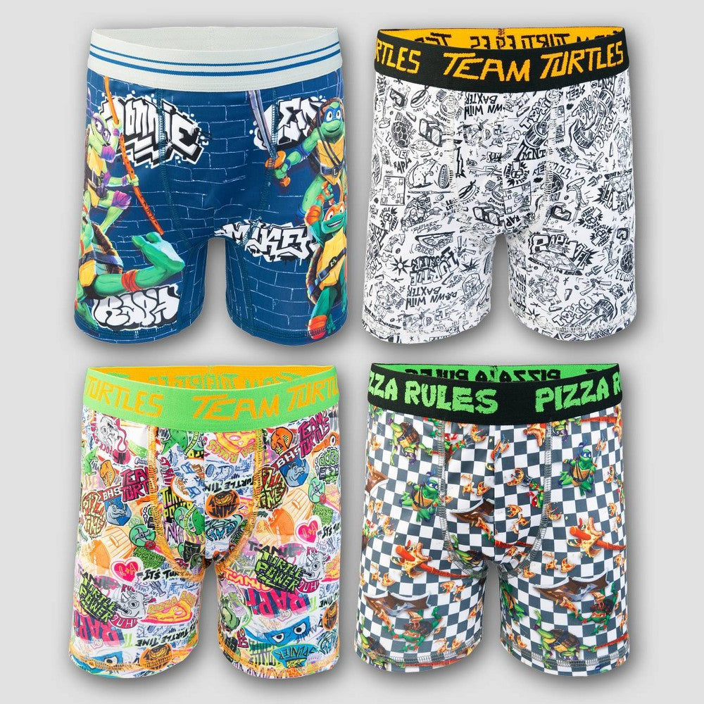 Boys' Teenage Mutant Ninja Turtles 4pk Boxer Briefs - 6