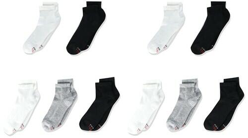 Hanes Boys' X-Temp Ankle 10pk Athletic Socks - Colors May Vary Medium (9-2.5)