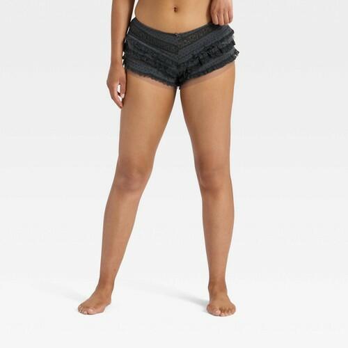 Women's Bubble Lace Bloomer - Wild Fable™ Gray XS
