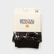Men's Special Thanks Halloween Spider Web Boxer Briefs - Black M