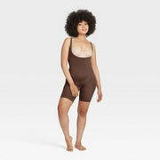 ASSETS by SPANX® SPANXsculpt® Women's Mid-Thigh Bodysuit - Chestnut Brown M