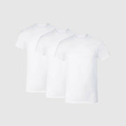 Hanes Men's Cotton Stretch Crewneck Shirts 3pk - White - S