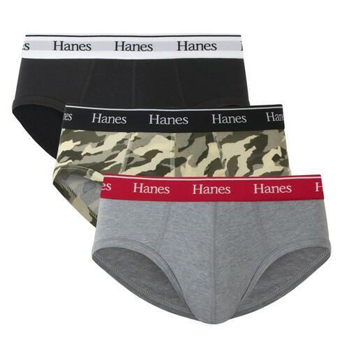 Hanes Cotton Briefs 3 Pk Underwear for Men Asst Color 3XL