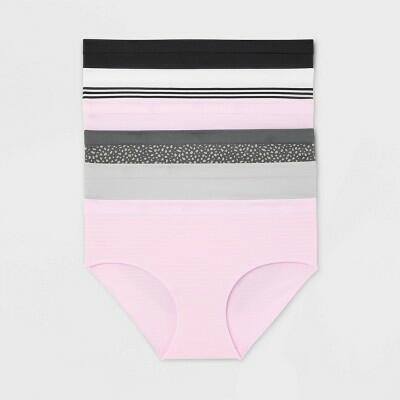 Women's 6pk Seamless Hipster Underwear - Auden™ Assorted Color XL: Solid/Pattern