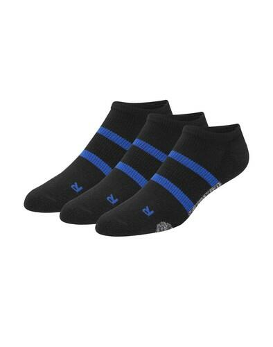 Hanes Premium Men's Compression No Show Socks 3pk - Black 6-12