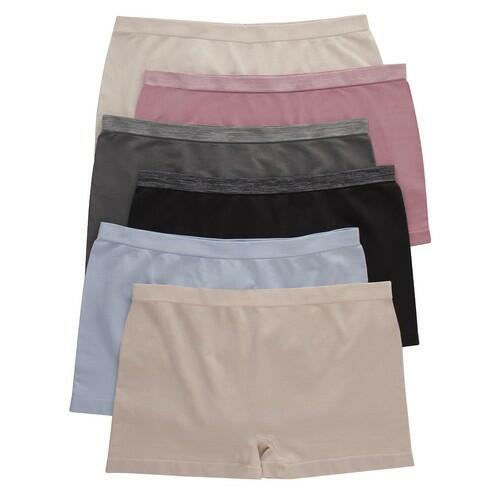 Hanes Women's Boyshorts Panties Pack, ComfortFlex Assorted Colors, Medium