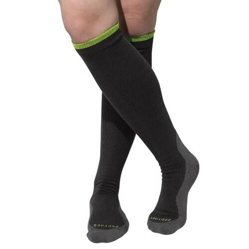 ZenToes Compression Socks 15-20mmHg, Anti-Slip Grippers (Medium, Regular)