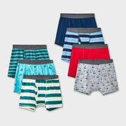 Boys' 7pk Boxer Briefs Golf / Tennis - Cat & Jack™ S