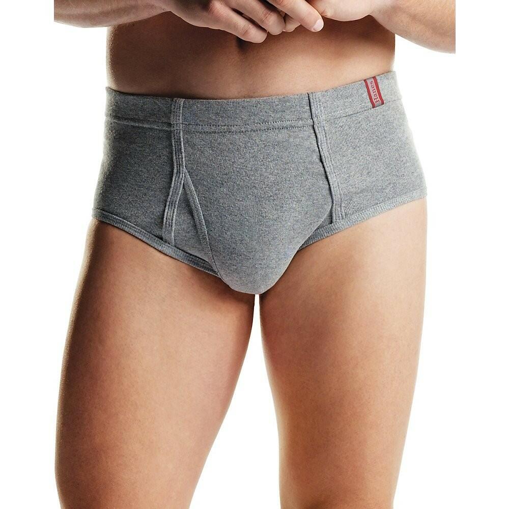 Hanes Men's TAGLESS No Ride Up Briefs ComfortSoft Waistband 6pk Multi Color M