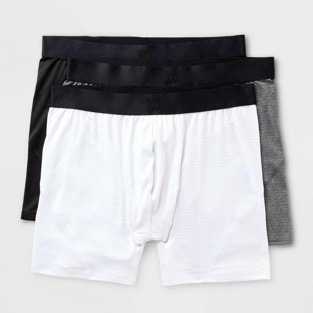 Men's 3pk Performance Underwear - All In Motion™ Black/White/Gray S