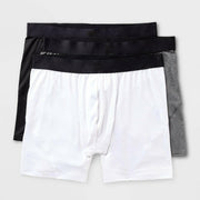 Men's 3pk Performance Underwear - All In Motion™ Black/White/Gray S