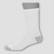 Hanes Men's Lightweight Comfort Super Value Crew Socks 20pk - White/Gray 6-12