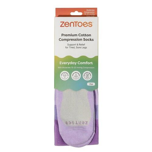 ZenToes Compression Basic Socks - Small - Lilac