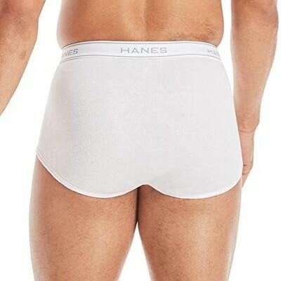 Hanes Men 9pk Tagless White Briefs with ComfortFlex Waistband Small