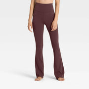 Women's Everyday Soft Ultra High Rise Flare Leggings - All In Motion™ Brown L
