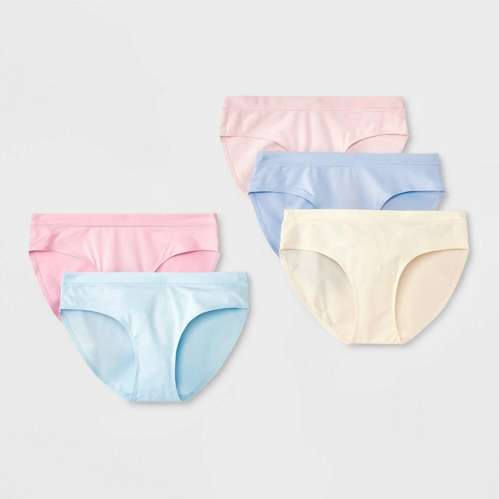 Girls' 5pk Bikini Underwear - art class™ Pink M